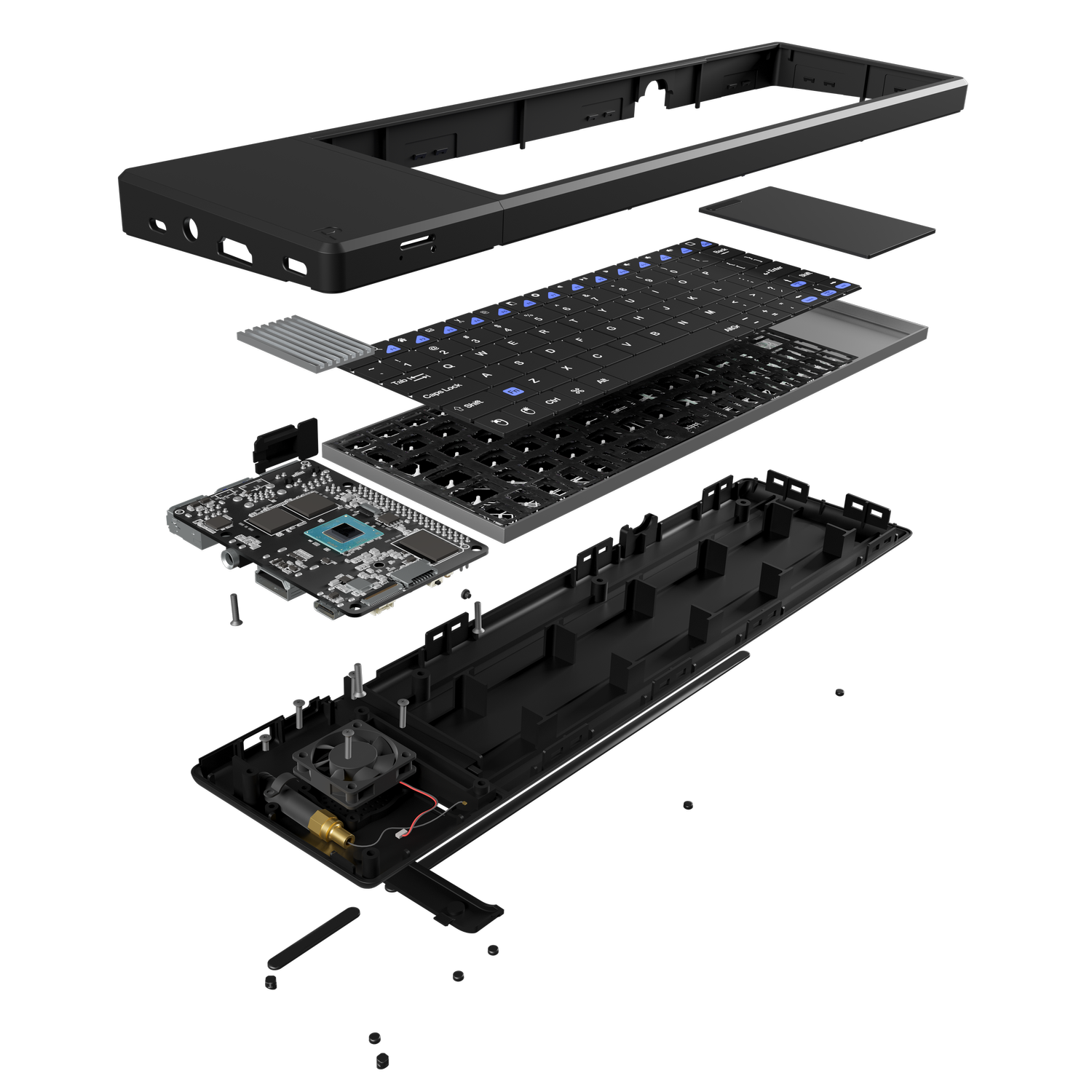 Exploded view of the Abacus computer